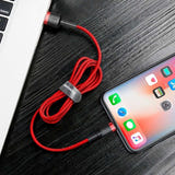 Baseus Cafule - Câble USB vers Lightning 1 m 2,4 A (noir/rouge) (vue 8)