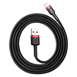 Baseus Cafule - Câble USB vers Lightning 1 m 2,4 A (rouge/noir) (vue 1)