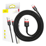Baseus Cafule - Câble USB vers Lightning 1 m 2,4 A (rouge/noir) (vue 11)