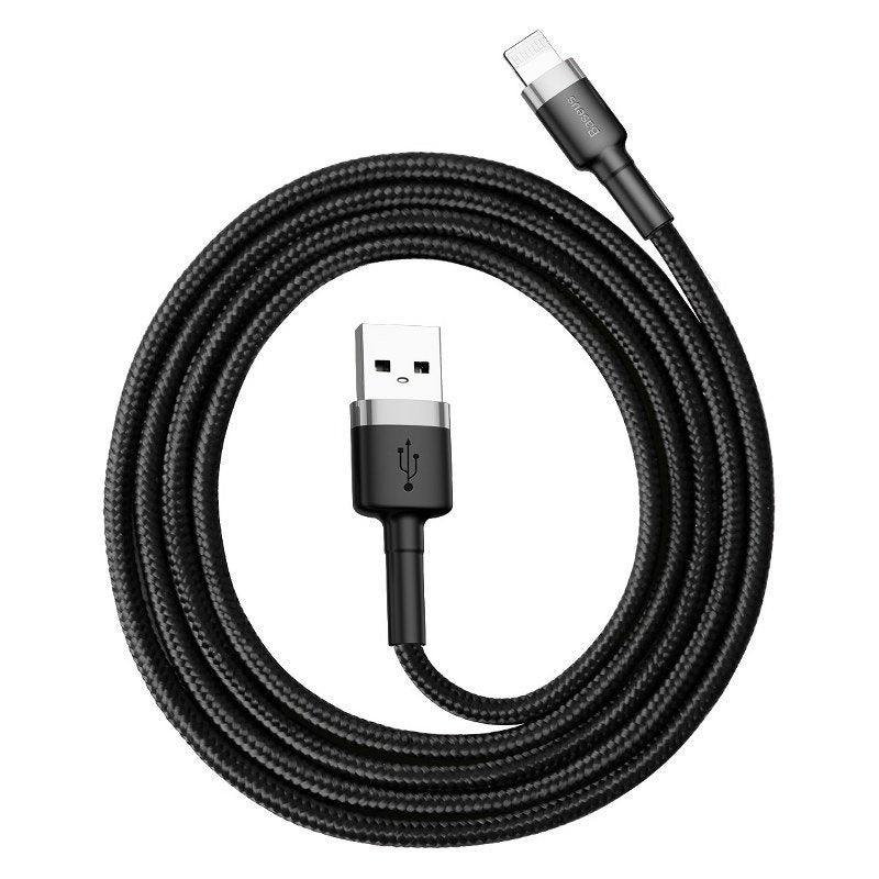 Baseus Cafule - Câble USB vers Lightning 2 m 1,5 A (gris/noir) - visuel 1