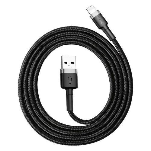 Baseus Cafule - Câble USB vers Lightning 2 m 1,5 A (gris/noir) - visuel 1
