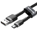 Baseus Cafule - Câble USB vers micro-USB 1 m 2,4 A (gris/noir) (vue 2)