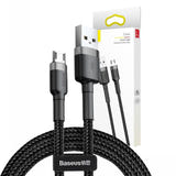 Baseus Cafule - Câble USB vers micro-USB 1 m 2,4 A (gris/noir) (vue 7)