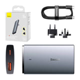 Baseus GaN5 - chargeur secteur 65 W, 1 port USB-C et 1 port USB-A, adaptateurs EU et UK