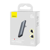 Baseus GaN5 - chargeur secteur 65 W, 1 port USB-C et 1 port USB-A, adaptateurs EU et UK : coque en polycarbonate