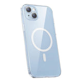 Baseus Crystal Series Magnetic - Coque magnétique transparente pour iPhone 14 Plus avec verre trempé - visuel 3