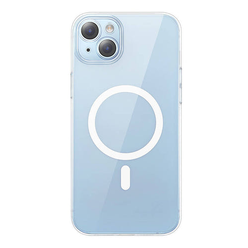 Baseus Crystal Series Magnetic - Coque magnétique transparente pour iPhone 14 Plus avec verre trempé - visuel 1