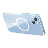 Baseus Crystal Series Magnetic - Coque magnétique transparente pour iPhone 14 Plus avec verre trempé - visuel 4