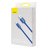 Baseus Crystal Shine - Câble USB vers Lightning 1,2 m 2,4 A (bleu) (vue 5)
