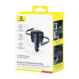 Baseus Enjoyment Max - Chargeur voiture 90 W, 2 câbles intégrés et 2 ports (noir) - visuel 4