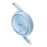Baseus Free2Pull - Câble rétractable USB-C vers Lightning 20 W (bleu) (vue 2)
