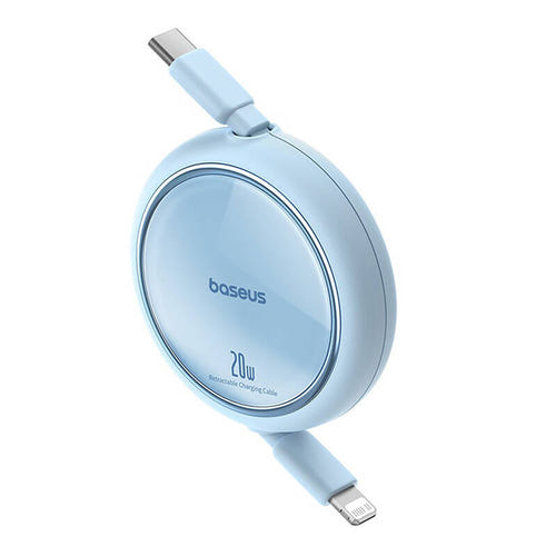 Baseus Free2Pull - Câble rétractable USB-C vers Lightning 20 W (bleu) (vue 2)