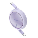 Baseus Free2Pull - Câble rétractable USB-C vers Lightning 20 W (violet) (vue 2)