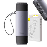 Baseus Lite - Lecteur de cartes SD/TF, USB + USB-C (gris) (vue 1)