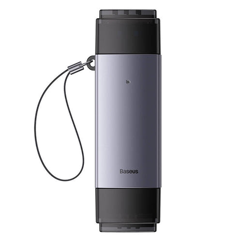 Baseus Lite - Lecteur de cartes SD/TF, USB + USB-C (gris) (vue 2)