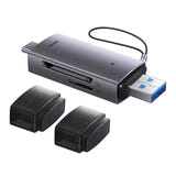 Baseus Lite - Lecteur de cartes SD/TF, USB + USB-C (gris) (vue 5)