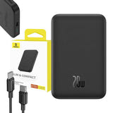 Baseus Magnetic Mini - Batterie externe magnétique 5000 mAh, USB-C 20 W, noire - visuel 20