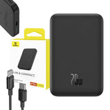 Baseus Magnetic Mini - Batterie externe magnétique 5000 mAh, USB-C 20 W, noire - visuel 10