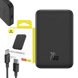 Baseus Magnetic Mini - Batterie externe magnétique 5000 mAh, USB-C 20 W, noire - visuel 10