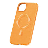 Baseus Fauxther Series - Coque magnétique N52 pour iPhone 15 Plus (orange) : aimants N52 support voiture