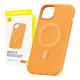Baseus Fauxther Series - Coque magnétique N52 pour iPhone 15 Plus (orange)