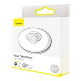 Baseus Planet Câble Winder ACSLH-02 - Organiseur pour chargeur Apple Watch, blanc : polycarbonate TPU blanc mat