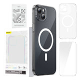 Baseus Magnetic Crystal Clear - Coque iPhone 13 avec verre trempé et kit de nettoyage - visuel 1