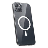 Baseus Magnetic Crystal Clear - Coque iPhone 13 avec verre trempé et kit de nettoyage : transparente dos