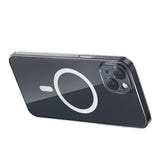 Baseus Magnetic Crystal Clear - Coque iPhone 13 avec verre trempé et kit de nettoyage : recharge sans fil magnétique