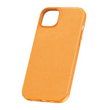 Baseus Fauxther Series - Coque cuir PU pour iPhone 15 Plus (orange) : teinte orange cuir synthétique