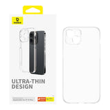 Baseus OS-Lucent Series - Coque transparente pour iPhone 15 Plus : rebord écran relevé