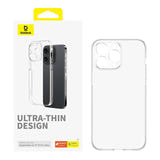 Baseus OS-Lucent Series - Coque transparente pour iPhone 15 Pro Max : claire titane visible