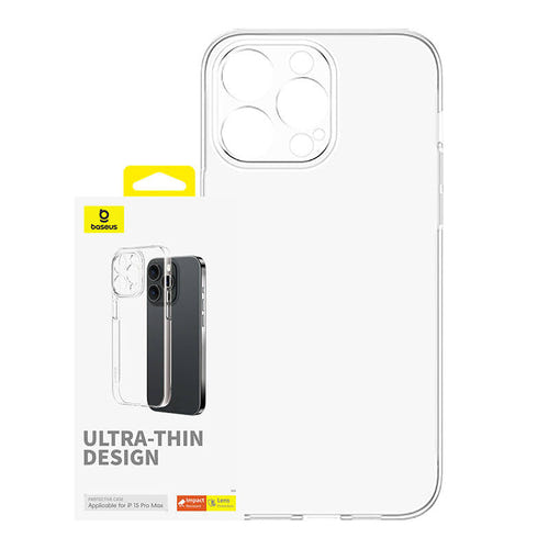 Baseus OS-Lucent Series - Coque transparente pour iPhone 15 Pro Max