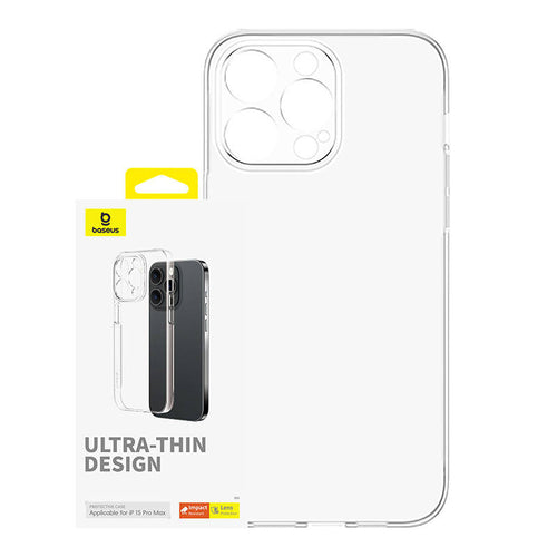 Baseus OS-Lucent Series - Coque transparente pour iPhone 15 Pro Max