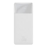 Baseus Bipow - Batterie externe 10000 mAh 20 W à écran LED, 3 ports, blanche - visuel 1