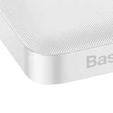 Baseus Bipow - Batterie externe 10000 mAh 20 W à écran LED, 3 ports, blanche - visuel 5