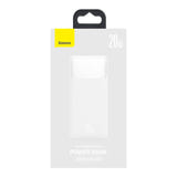 Baseus Bipow - Batterie externe 10000 mAh 20 W à écran LED, 3 ports, blanche - visuel 7