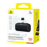Baseus Compact PPWC05T - Batterie externe 5000 mAh 20 W USB-C, noire - visuel 6