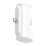 Baseus Compact - Batterie externe 5000 mAh 20 W à connecteur USB-C intégré, blanche - visuel 5