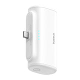 Baseus Compact - Batterie externe 5000 mAh 20 W à connecteur USB-C intégré, blanche - visuel 5
