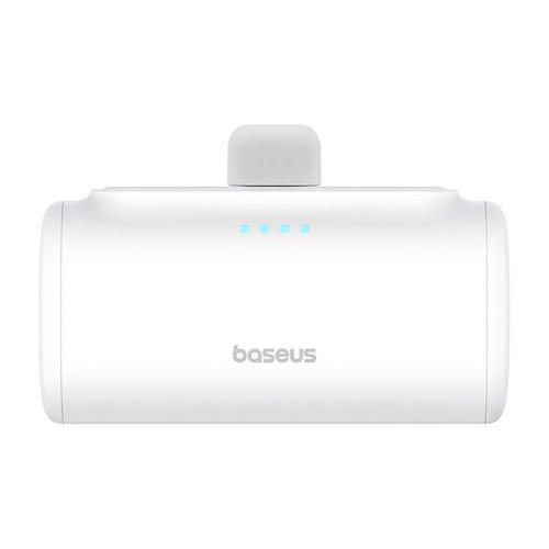 Baseus Compact - Batterie externe 5000 mAh 20 W à connecteur USB-C intégré, blanche - visuel 1