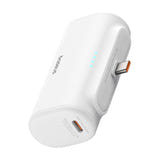 Baseus Compact - Batterie externe 5000 mAh 20 W à connecteur USB-C intégré, blanche - visuel 4