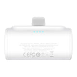Baseus Compact - Batterie externe 5000 mAh 20 W à connecteur USB-C intégré, blanche - visuel 2