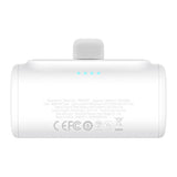 Baseus Compact - Batterie externe 5000 mAh 20 W à connecteur USB-C intégré, blanche - visuel 2