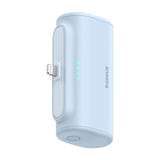 Baseus OS Compact IP - Batterie externe 5000 mAh 20 W à connecteur Lightning intégré, bleue : iPhone