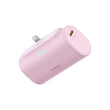 Baseus OS Compact IP - Batterie externe 5000 mAh 20 W à connecteur Lightning intégré, rose : sans câble