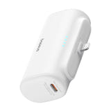 Baseus OS Compact IP - Batterie externe 5000 mAh 20 W à connecteur Lightning intégré, blanche : huit protections sécurité