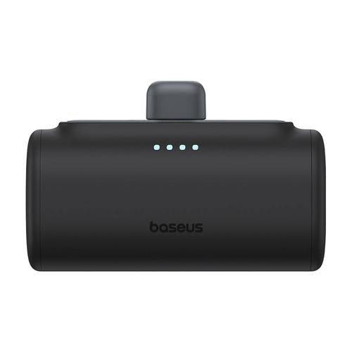 Baseus OS Compact IP - Batterie externe 5000 mAh 20 W à connecteur Lightning intégré, noire (vue 1)