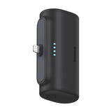 Baseus OS Compact IP - Batterie externe 5000 mAh 20 W à connecteur Lightning intégré, noire : recharge iPhone en mobilité