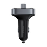 Baseus S-09 Pro - transmetteur FM Bluetooth 5.3 et chargeur 3 ports, noir : boîtier ABS PC compact